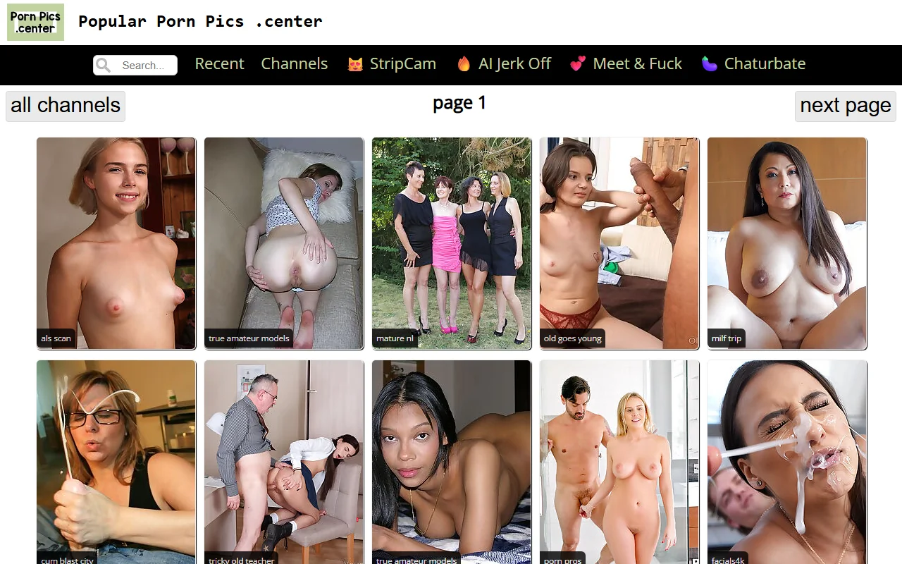 Screenshot of Pornpicscenter